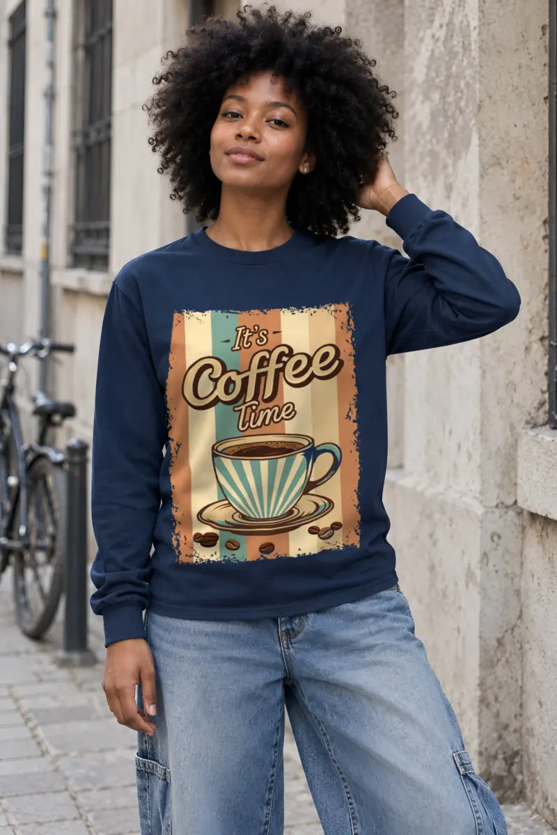 "It's Coffee Time" Unisex Longsleeve T-shirt