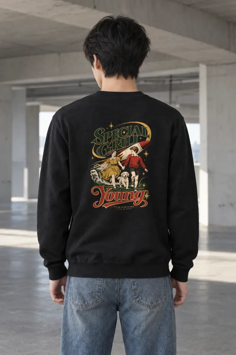 "It's OK To Be Scared" Heavy Blend Unisex Crewneck Sweatshirt