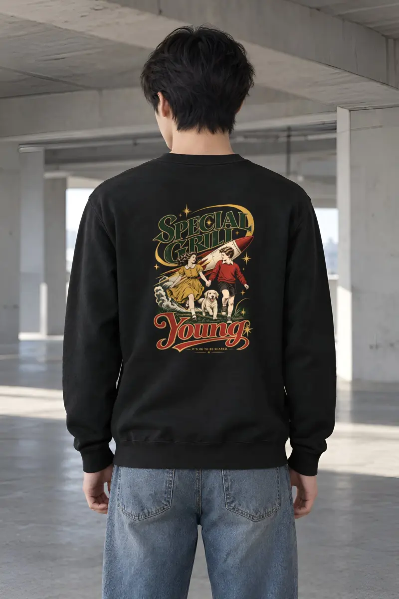 "It's OK To Be Scared" Heavy Blend Unisex Crewneck Sweatshirt