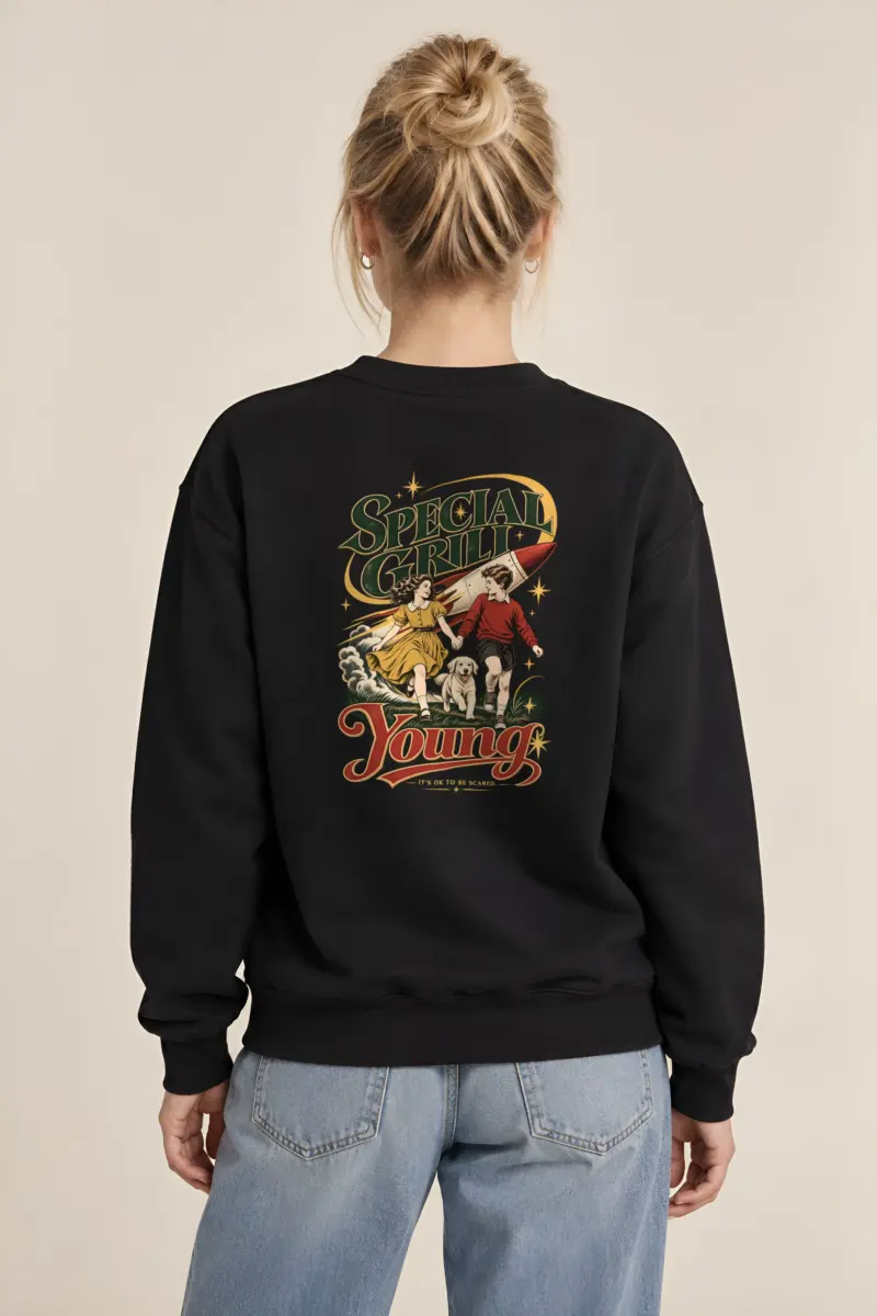 "It's OK To Be Scared" Heavy Blend Unisex Crewneck Sweatshirt