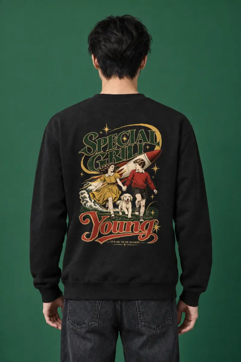 "It's OK To Be Scared" Heavy Blend Unisex Crewneck Sweatshirt