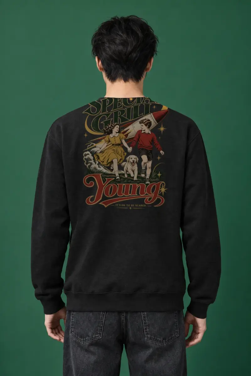 "It's OK To Be Scared" Heavy Blend Unisex Crewneck Sweatshirt