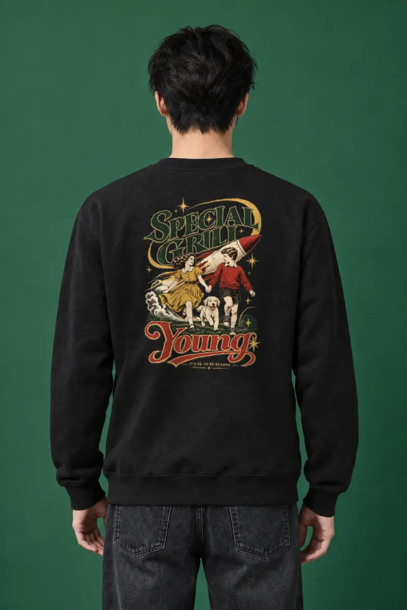 "It's OK To Be Scared" Heavy Blend Unisex Crewneck Sweatshirt