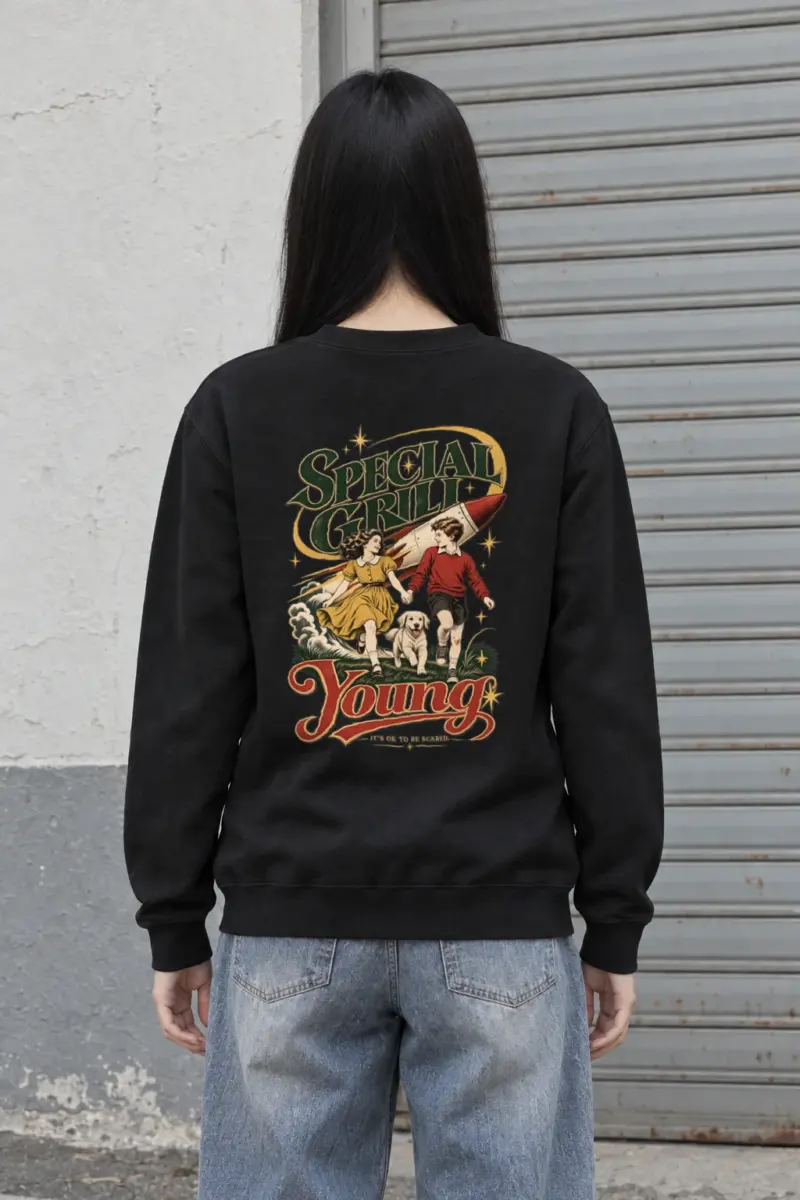 "It's OK To Be Scared" Heavy Blend Unisex Crewneck Sweatshirt
