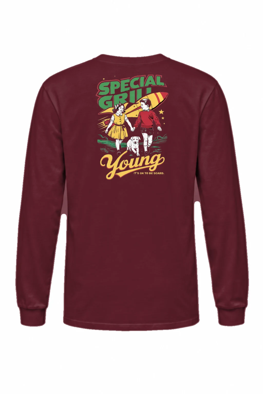 "It's Ok To Be Scared" Unisex Longsleeve T-shirt | Gildan 2400