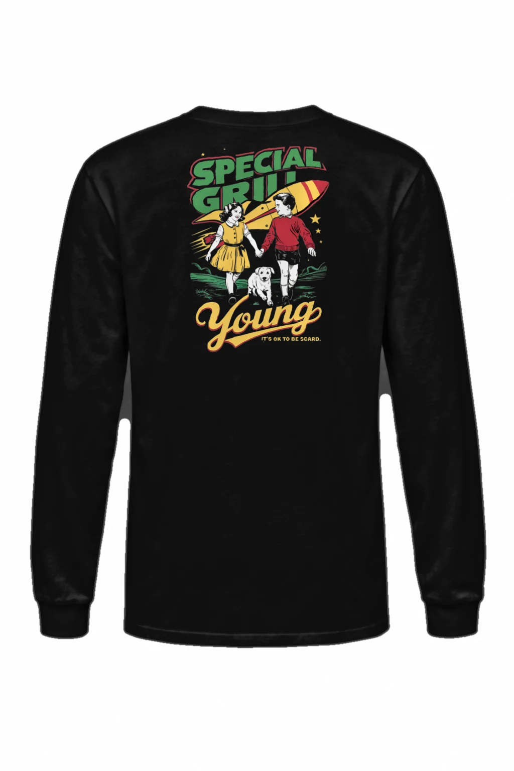 "It's Ok To Be Scared" Unisex Longsleeve T-shirt | Gildan 2400