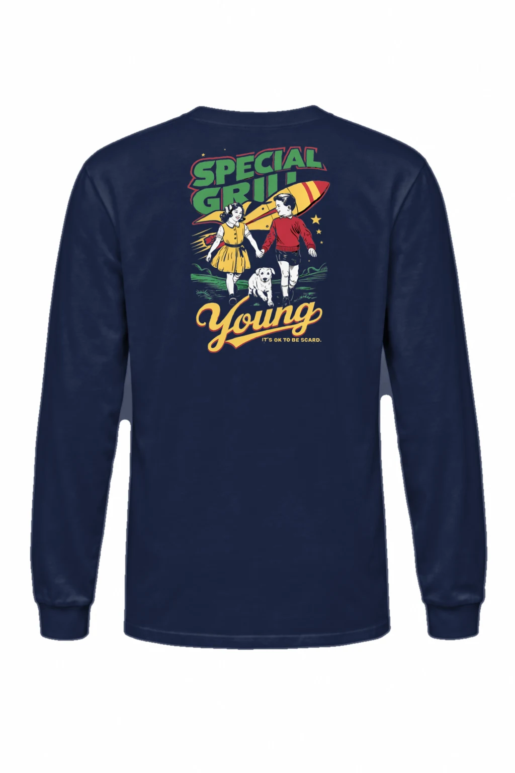 "It's Ok To Be Scared" Unisex Longsleeve T-shirt | Gildan 2400