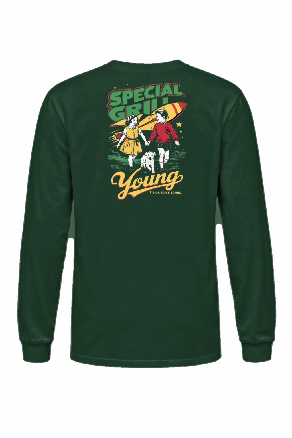 "It's Ok To Be Scared" Unisex Longsleeve T-shirt | Gildan 2400
