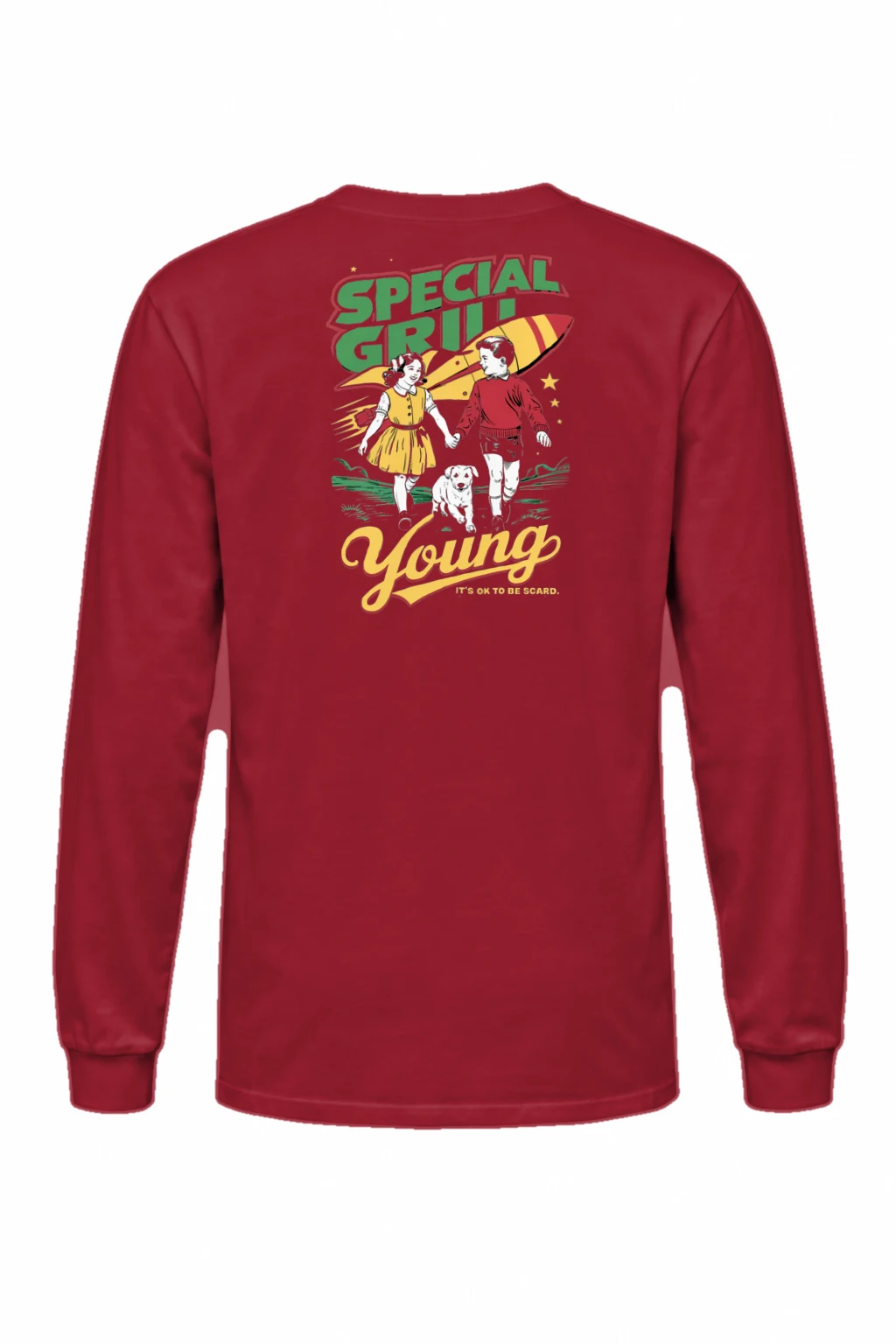 "It's Ok To Be Scared" Unisex Longsleeve T-shirt | Gildan 2400