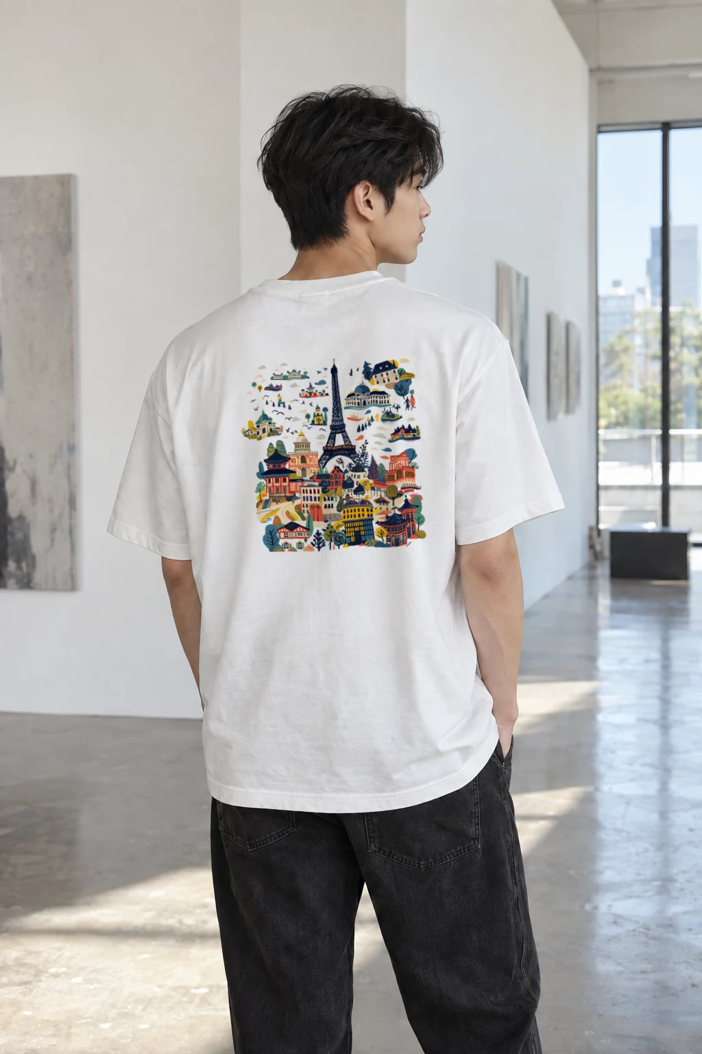 "Jails World Tour" Heavyweight Unisex Crewneck T-shirt | Gildan 5000