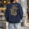 "Jazz Flourish" Heavy Blend Unisex Crewneck Sweatshirt | Gildan 18000
