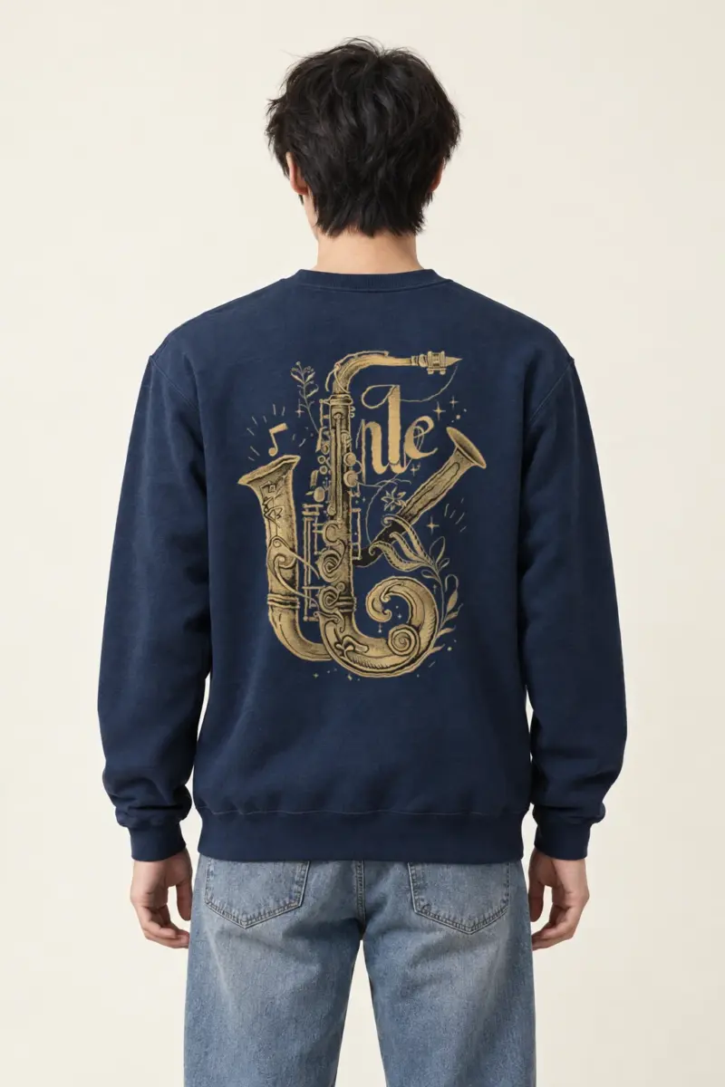 "Jazz Flourish" Heavy Blend Unisex Crewneck Sweatshirt
