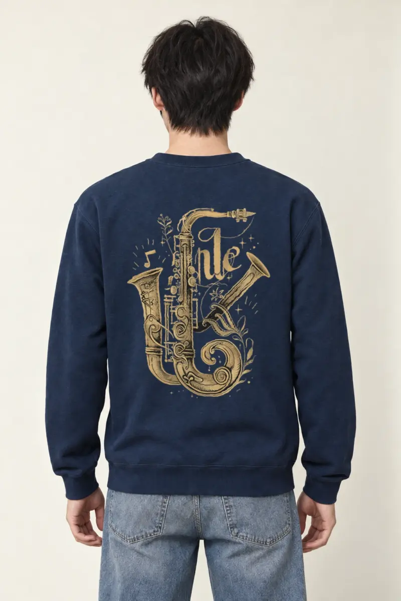 "Jazz Flourish" Heavy Blend Unisex Crewneck Sweatshirt