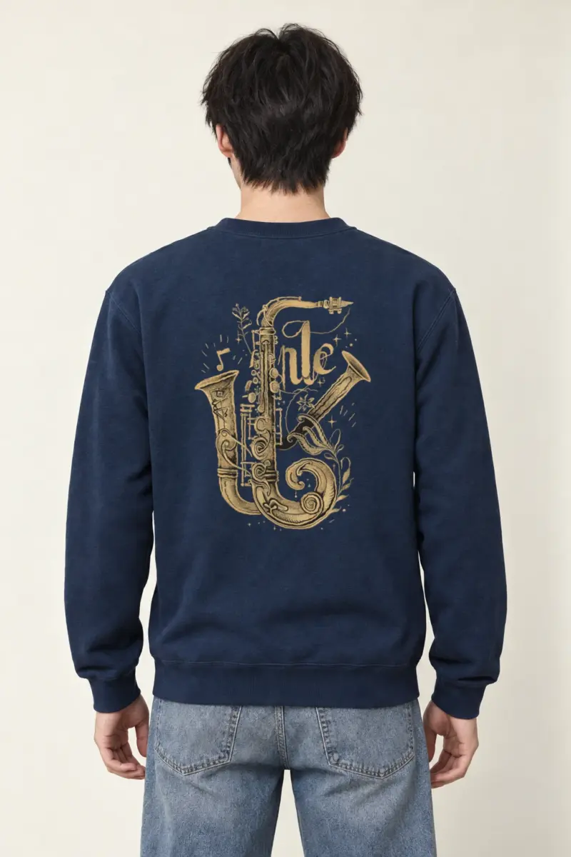 "Jazz Flourish" Heavy Blend Unisex Crewneck Sweatshirt