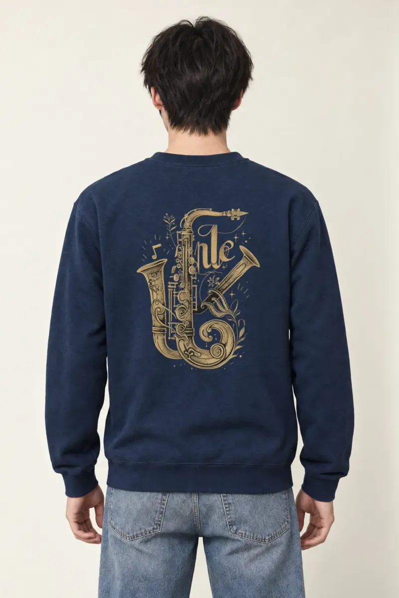 "Jazz Flourish" Heavy Blend Unisex Crewneck Sweatshirt