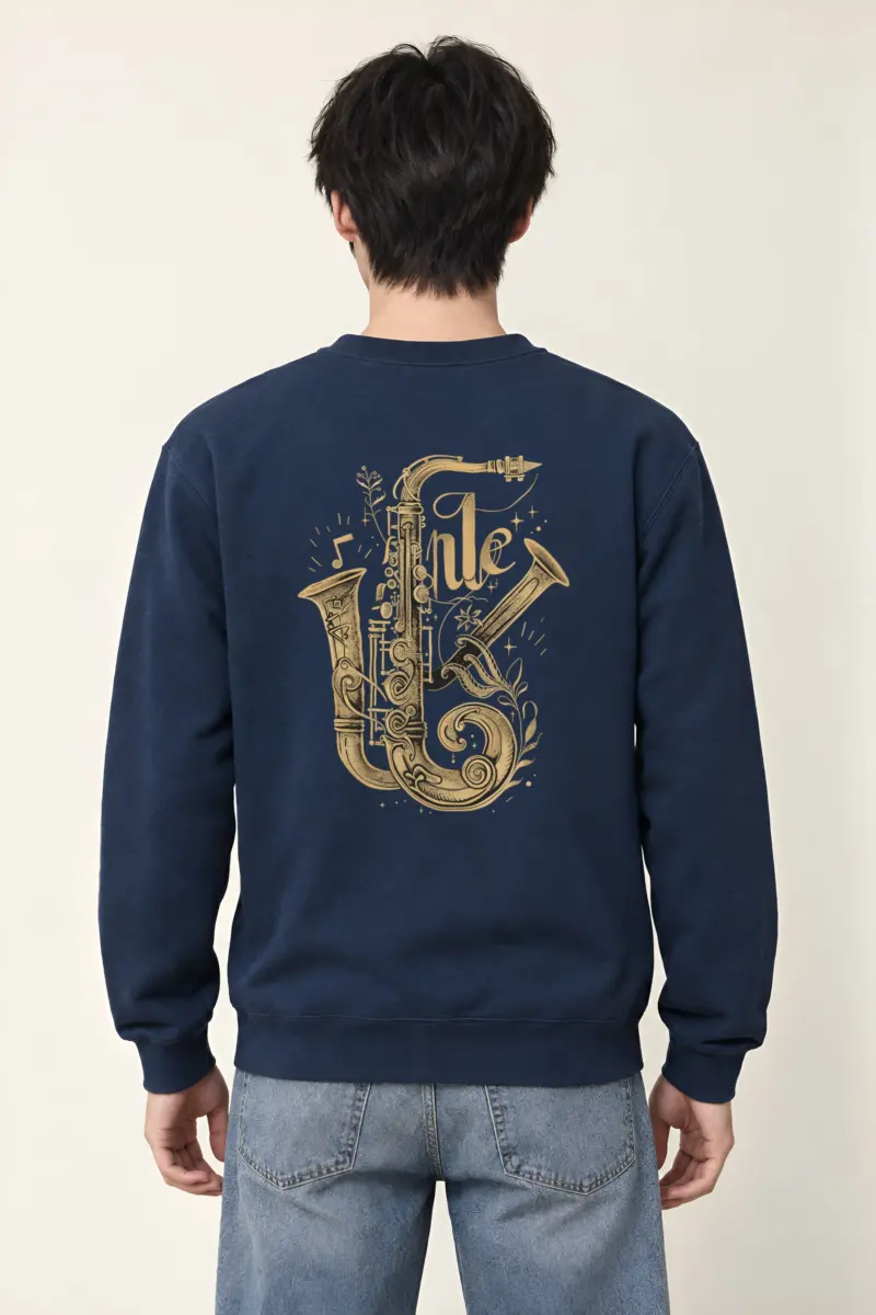 "Jazz Flourish" Heavy Blend Unisex Crewneck Sweatshirt