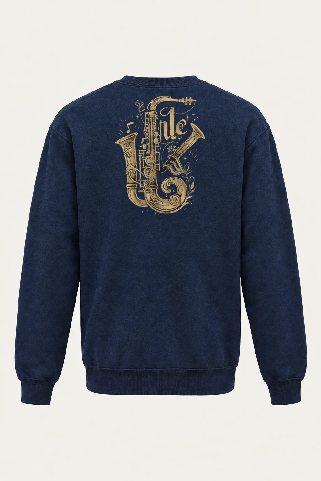"Jazz Flourish" Heavy Blend Unisex Crewneck Sweatshirt | Gildan 18000