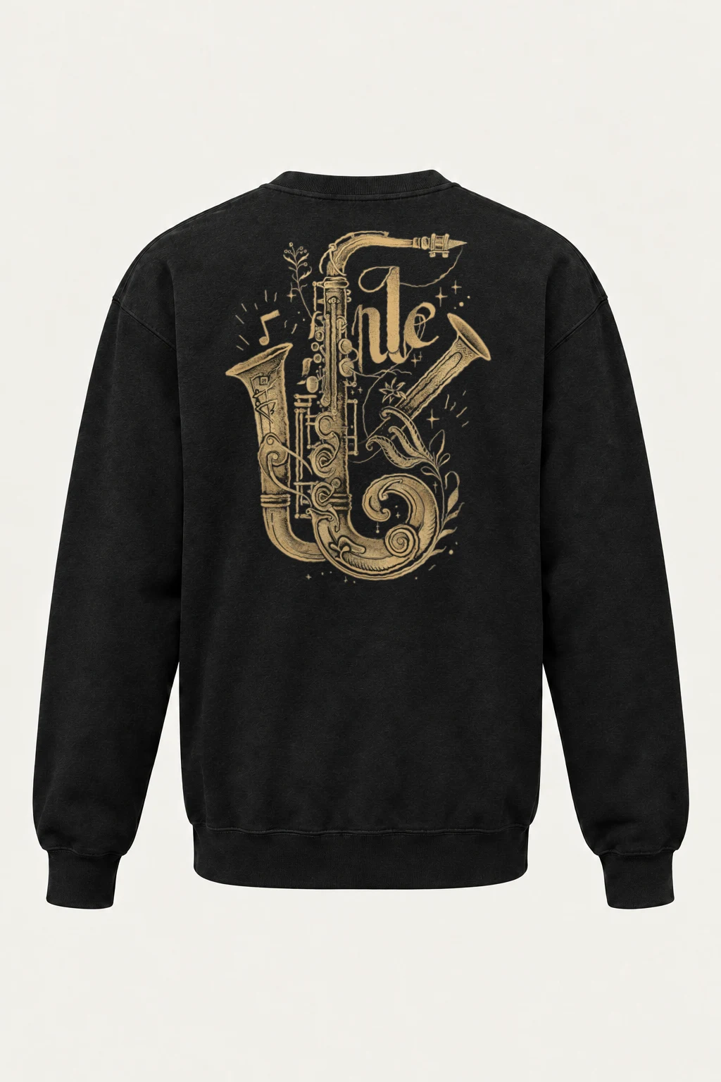 "Jazz Flourish" Heavy Blend Unisex Crewneck Sweatshirt | Gildan 18000