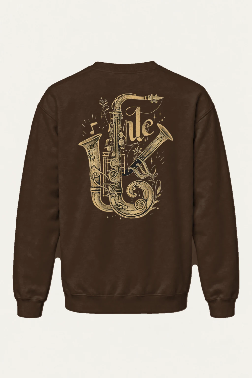 "Jazz Flourish" Heavy Blend Unisex Crewneck Sweatshirt | Gildan 18000