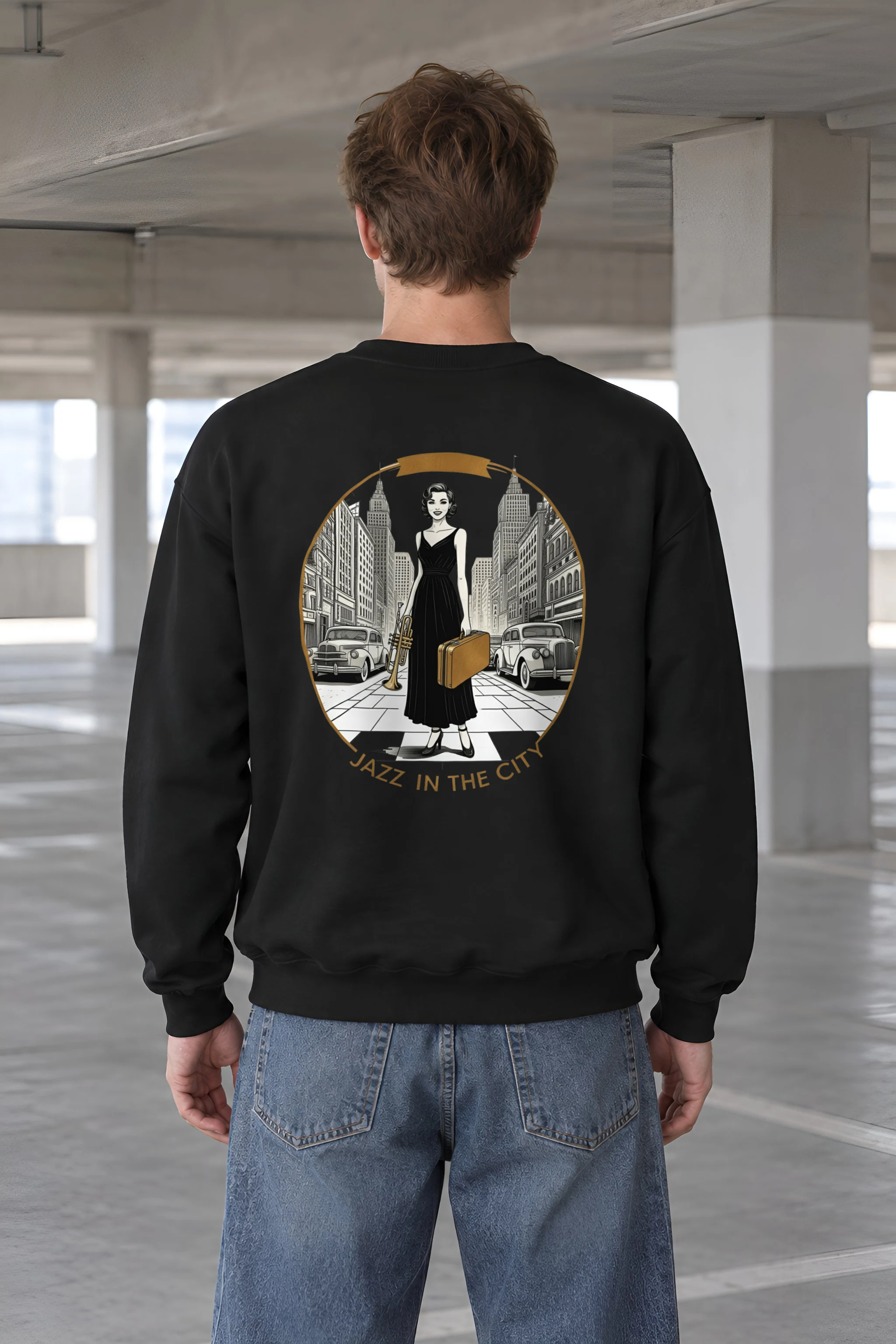 "Jazz In The City" 1 Crewneck Sweatshirt