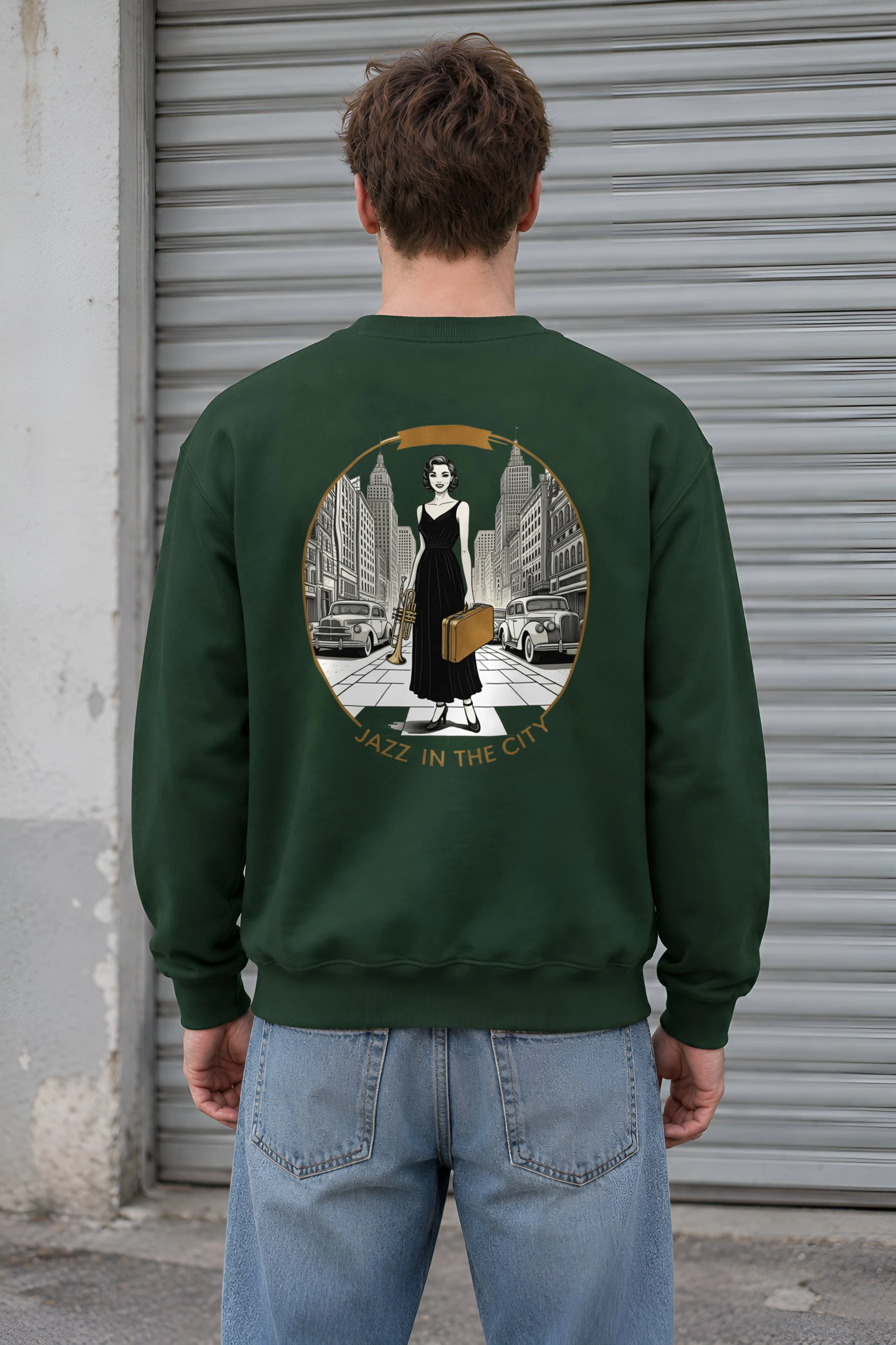 "Jazz In The City" 1 Crewneck Sweatshirt