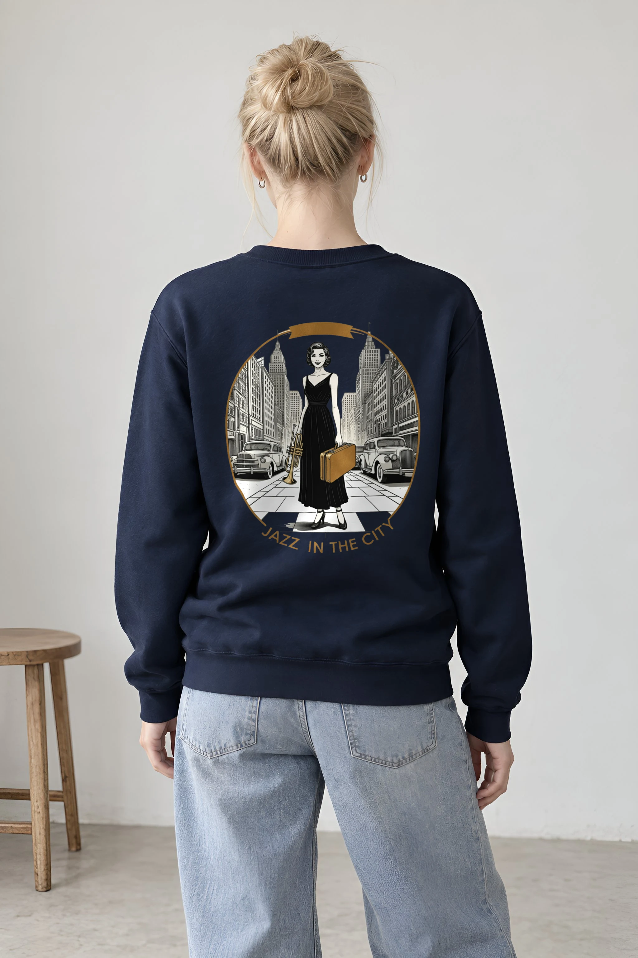 "Jazz In The City" 1 Crewneck Sweatshirt