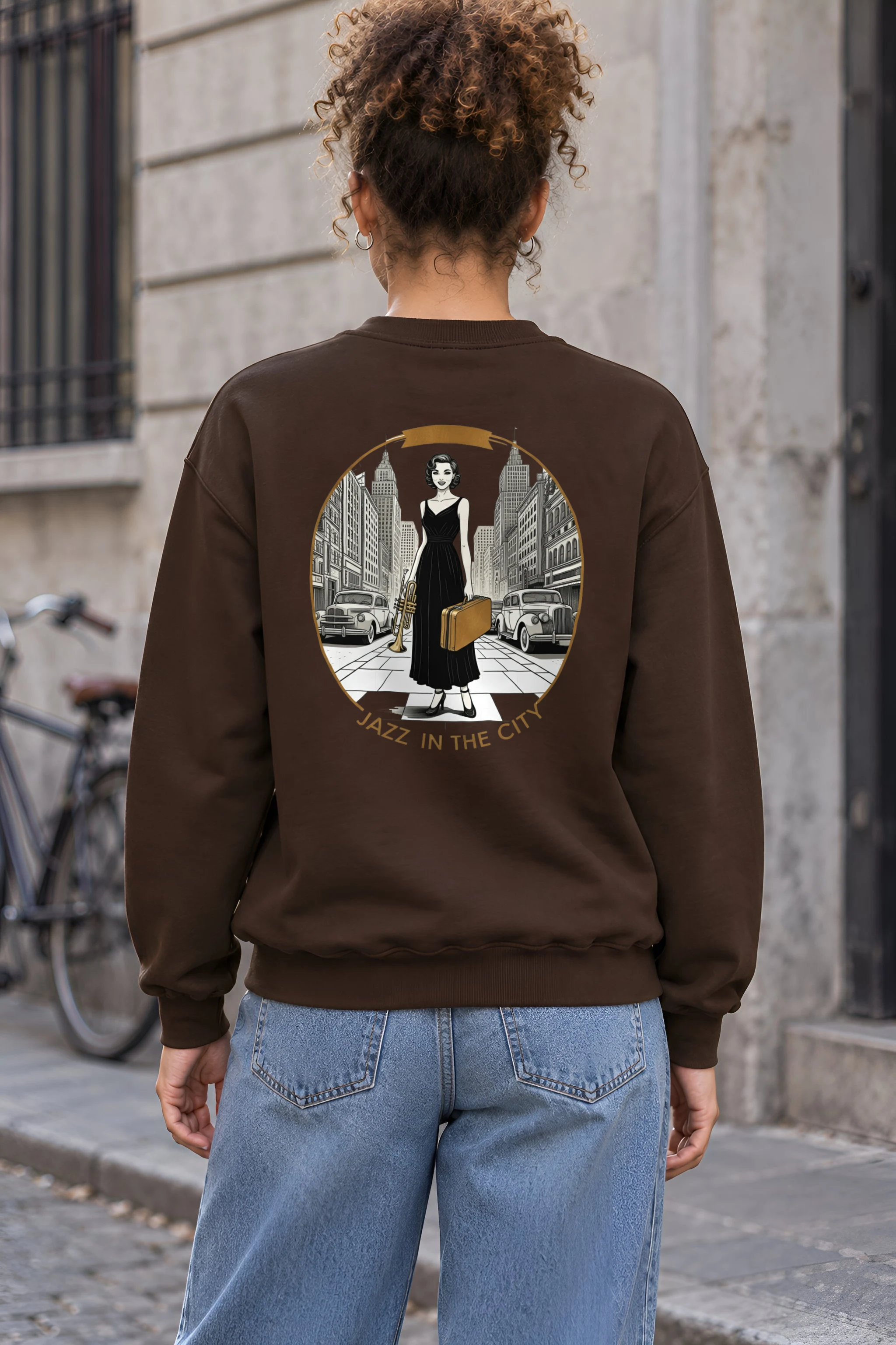 "Jazz In The City" 1 Crewneck Sweatshirt
