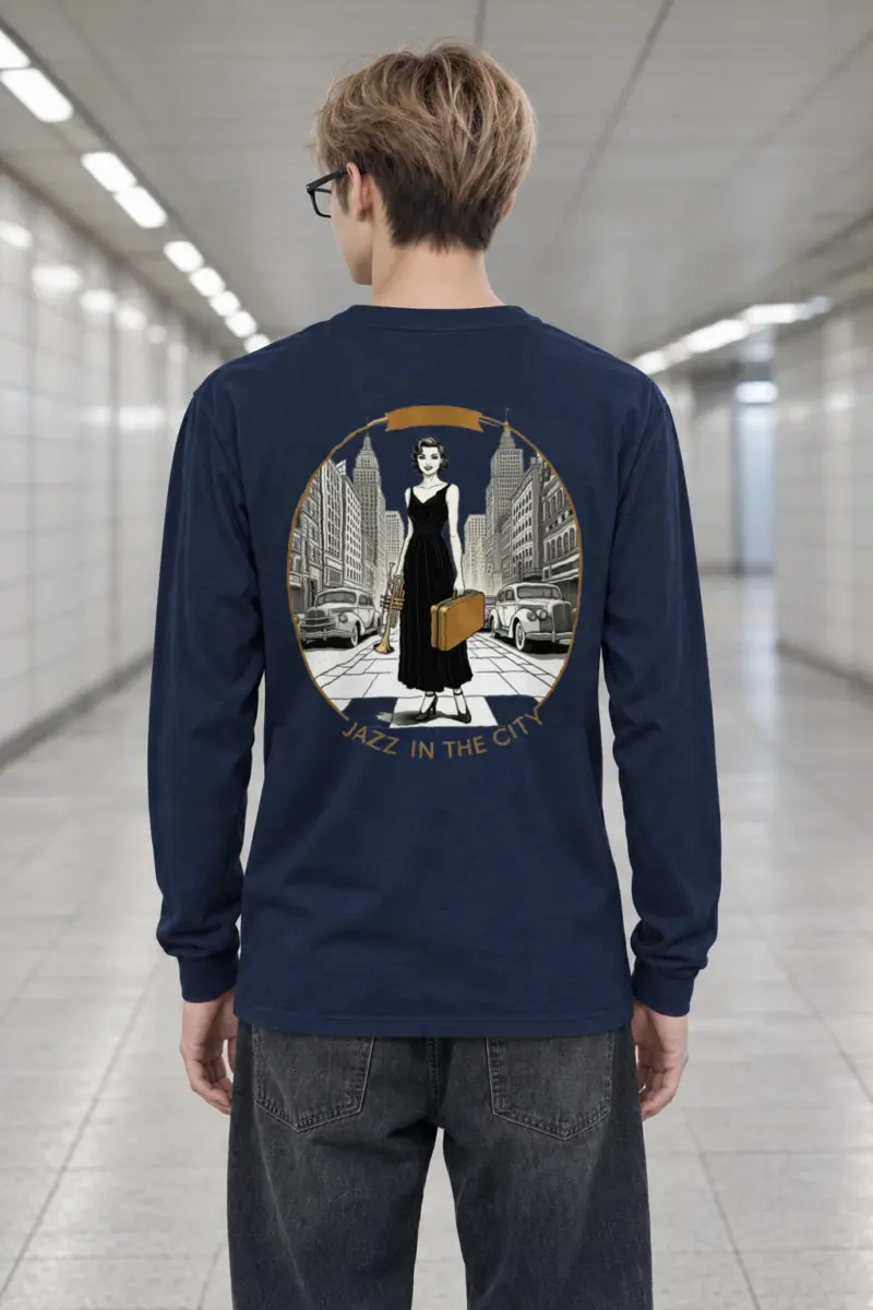 "Jazz In The City" Unisex Longsleeve T-shirt | Gildan 2400