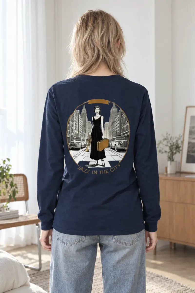 "Jazz In The City" Unisex Longsleeve T-shirt