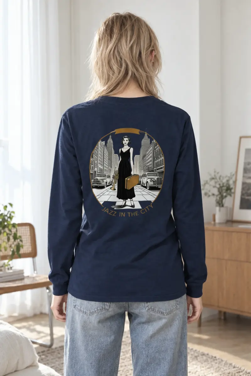 "Jazz In The City" Unisex Longsleeve T-shirt