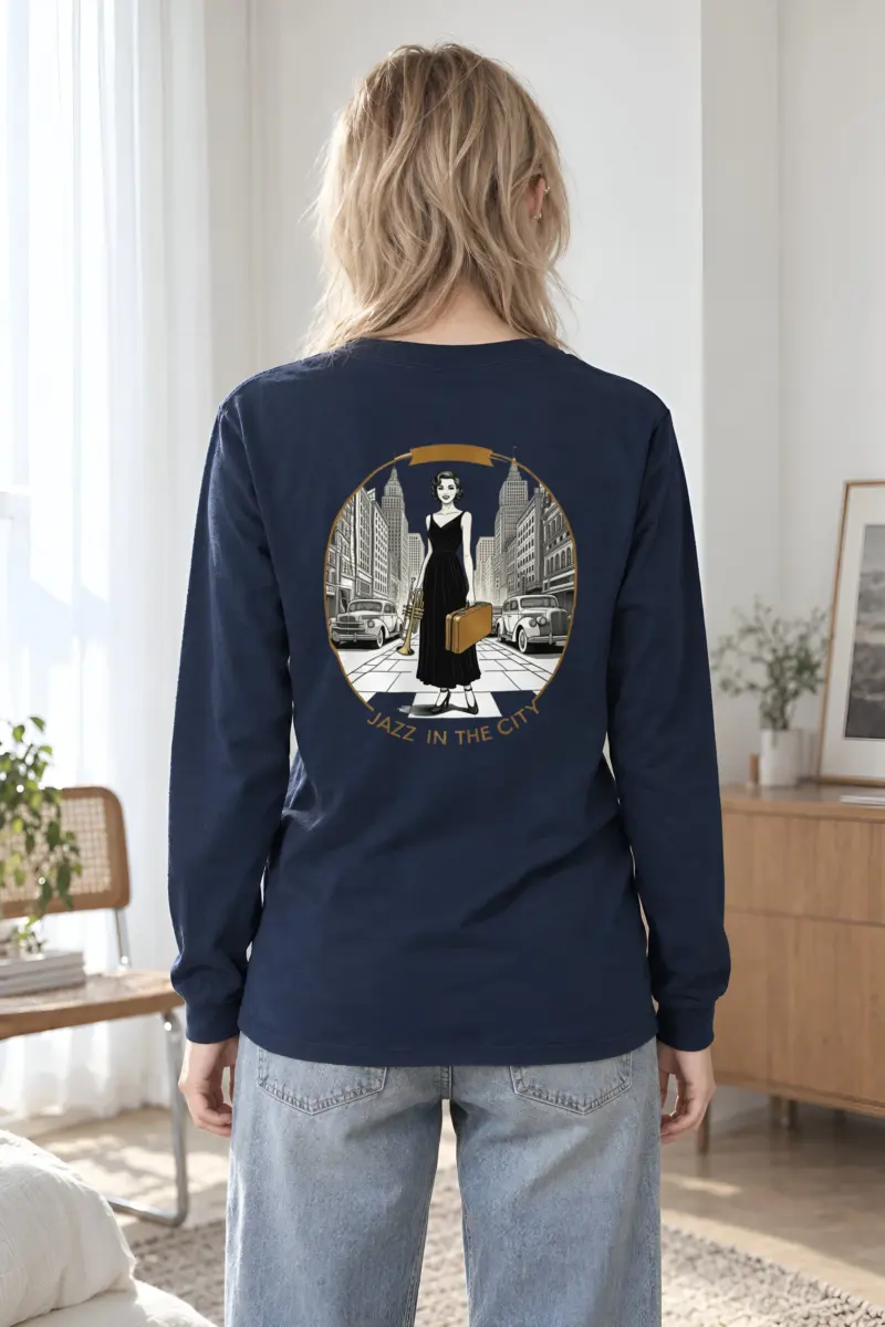 "Jazz In The City" Unisex Longsleeve T-shirt