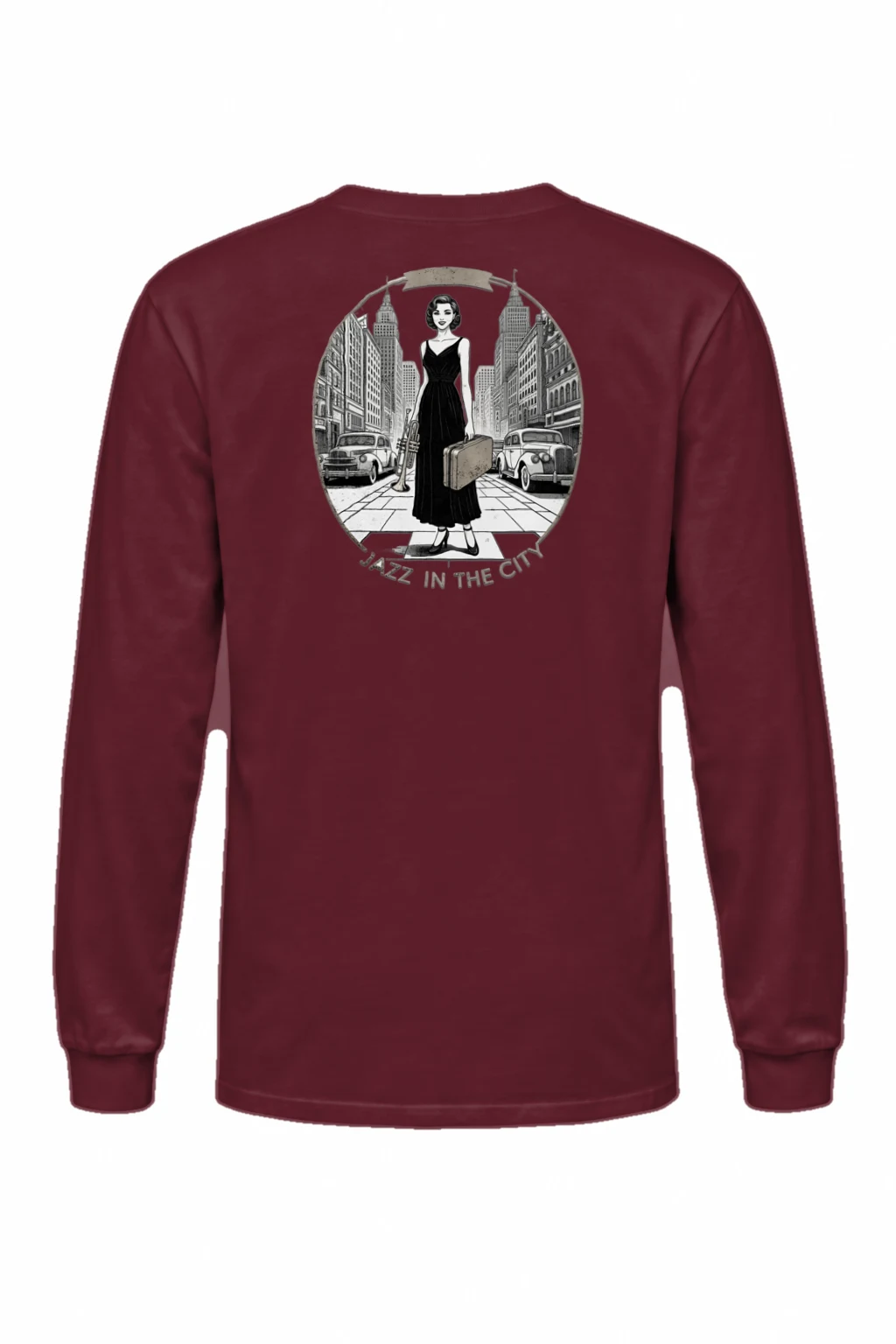 "Jazz In The City" Unisex Longsleeve T-shirt | Gildan 2400