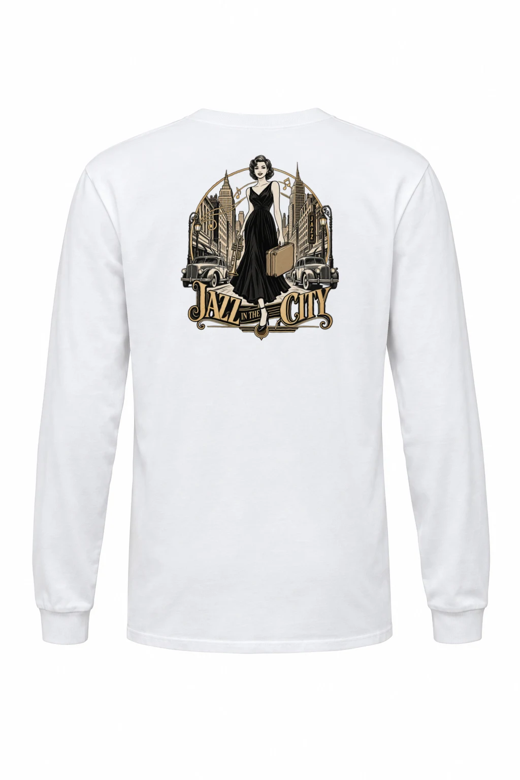 "Jazz In The City" Unisex Longsleeve T-shirt | Gildan 2400