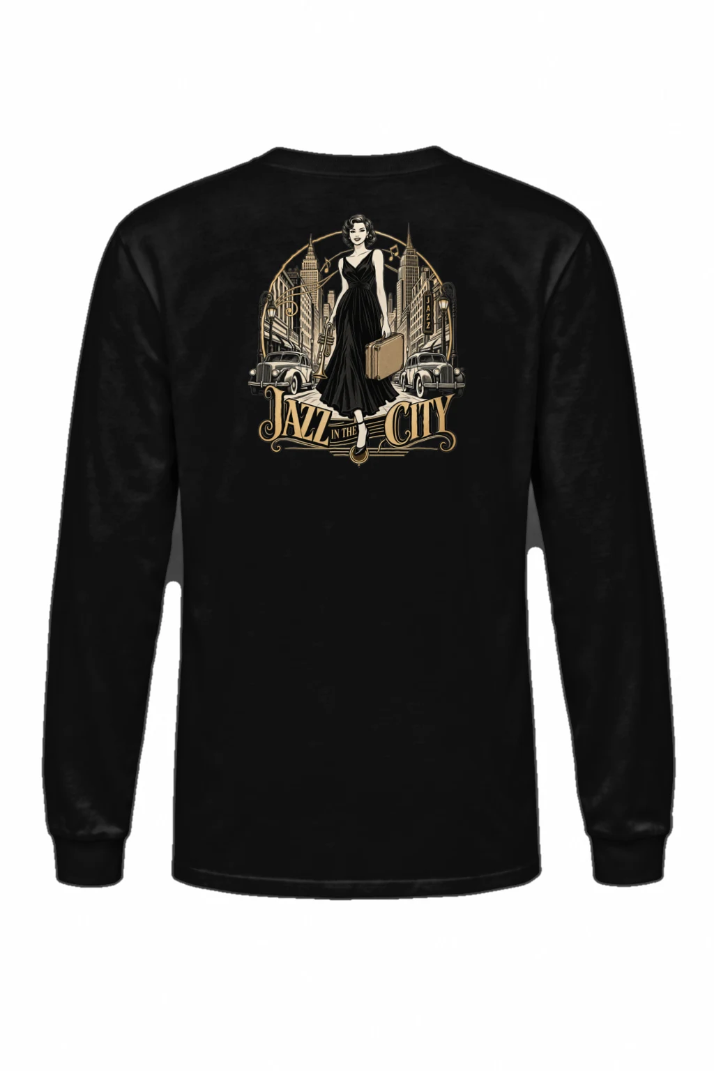 "Jazz In The City" Unisex Longsleeve T-shirt | Gildan 2400