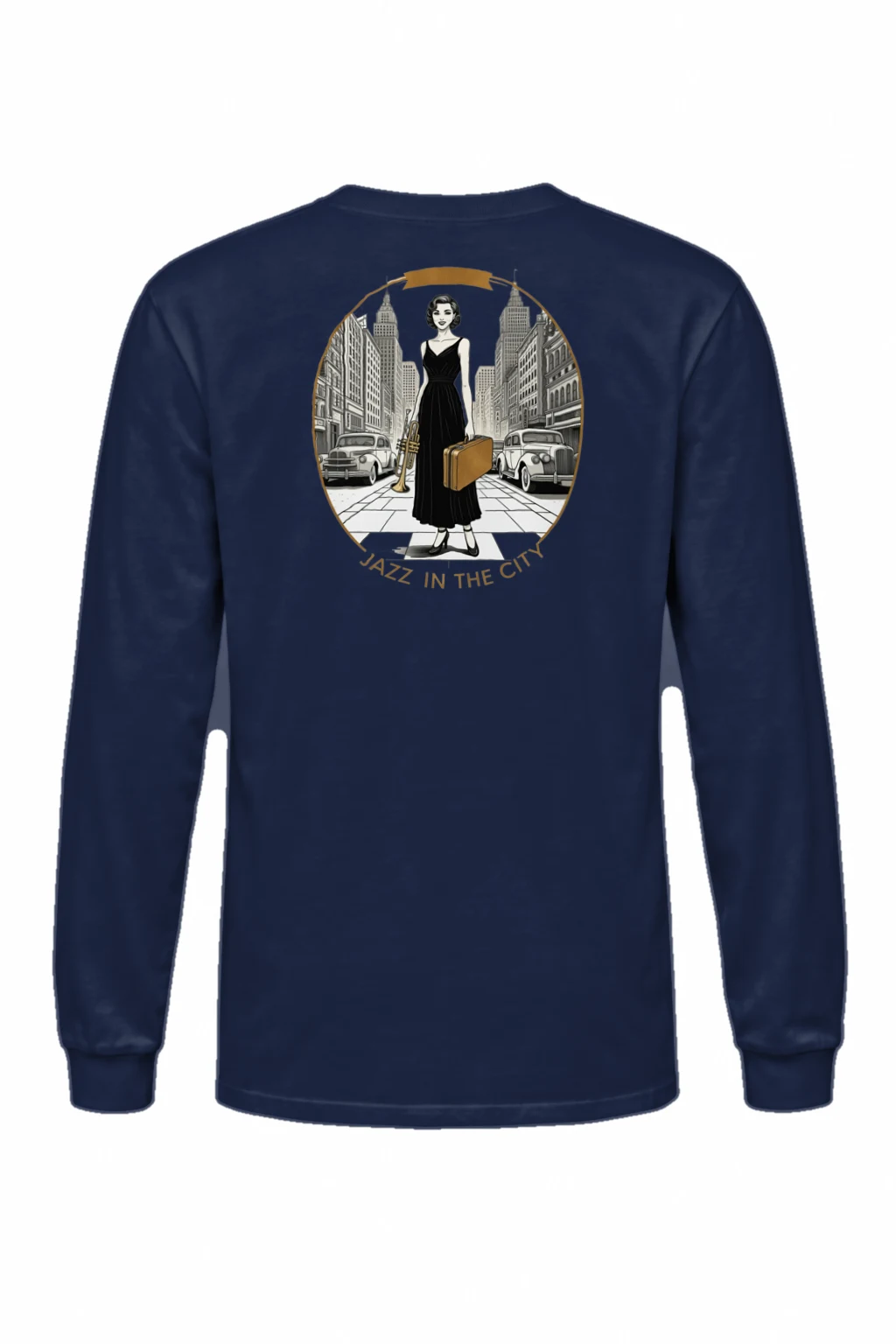 "Jazz In The City" Unisex Longsleeve T-shirt | Gildan 2400
