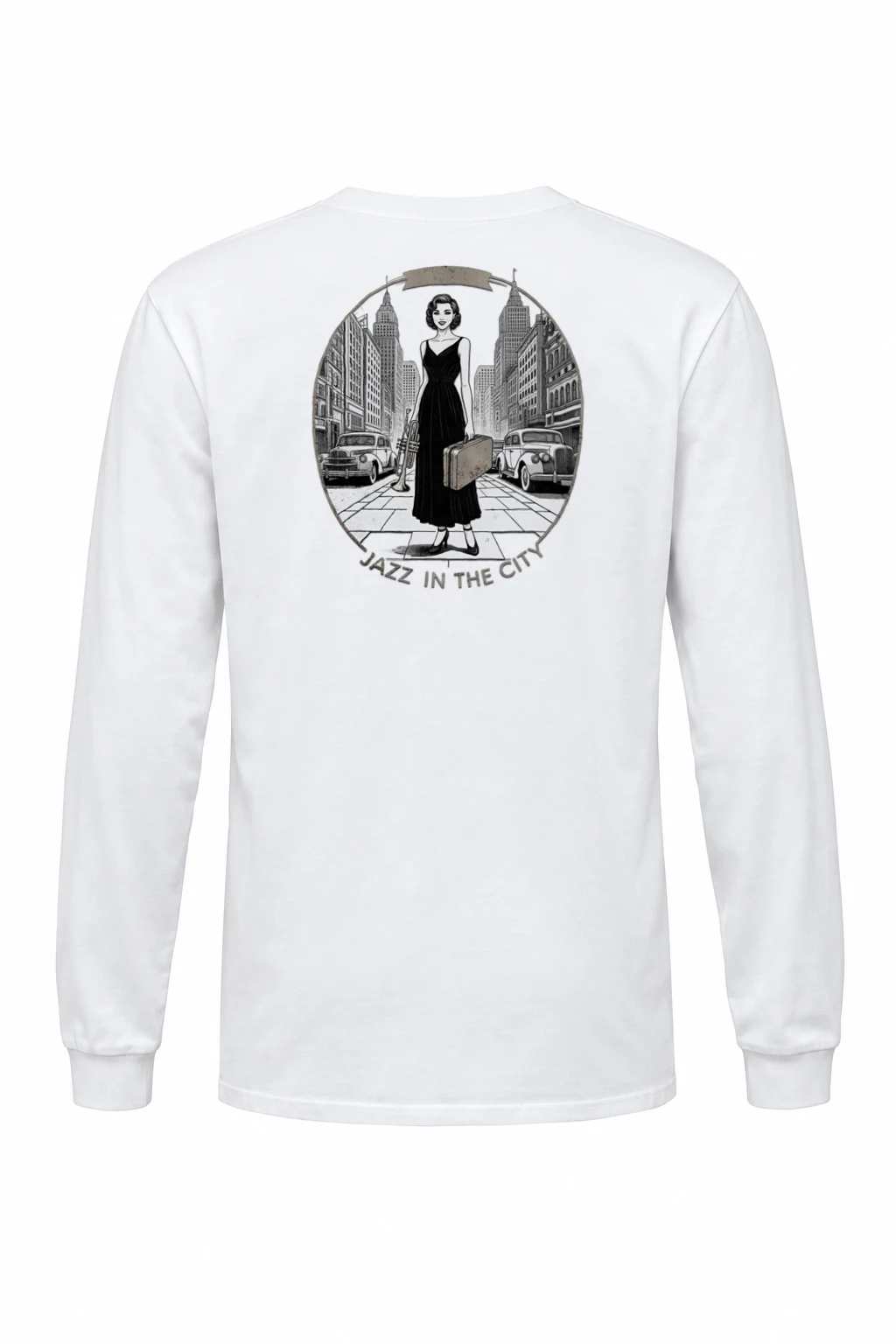 "Jazz In The City" Unisex Longsleeve T-shirt | Gildan 2400