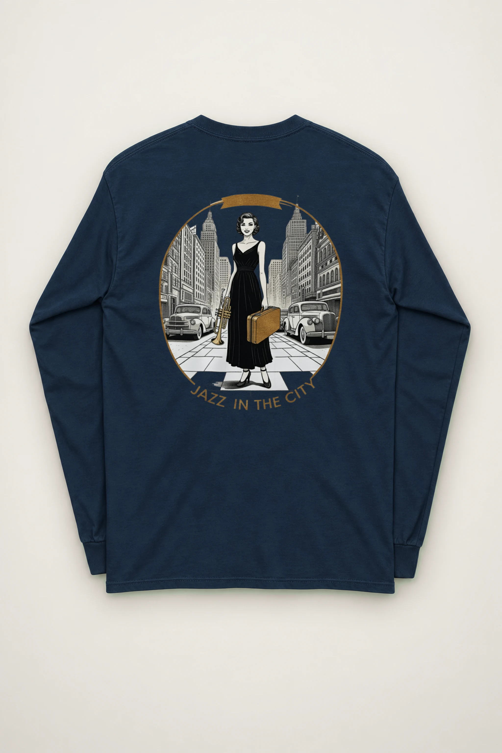 "Jazz In The City" Unisex Longsleeve T-shirt