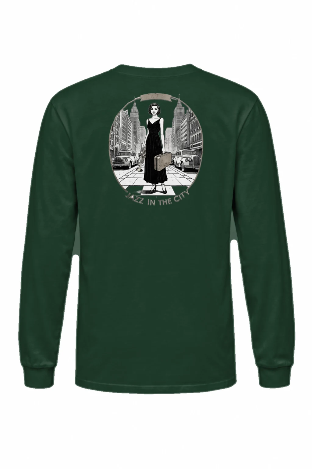 "Jazz In The City" Unisex Longsleeve T-shirt | Gildan 2400
