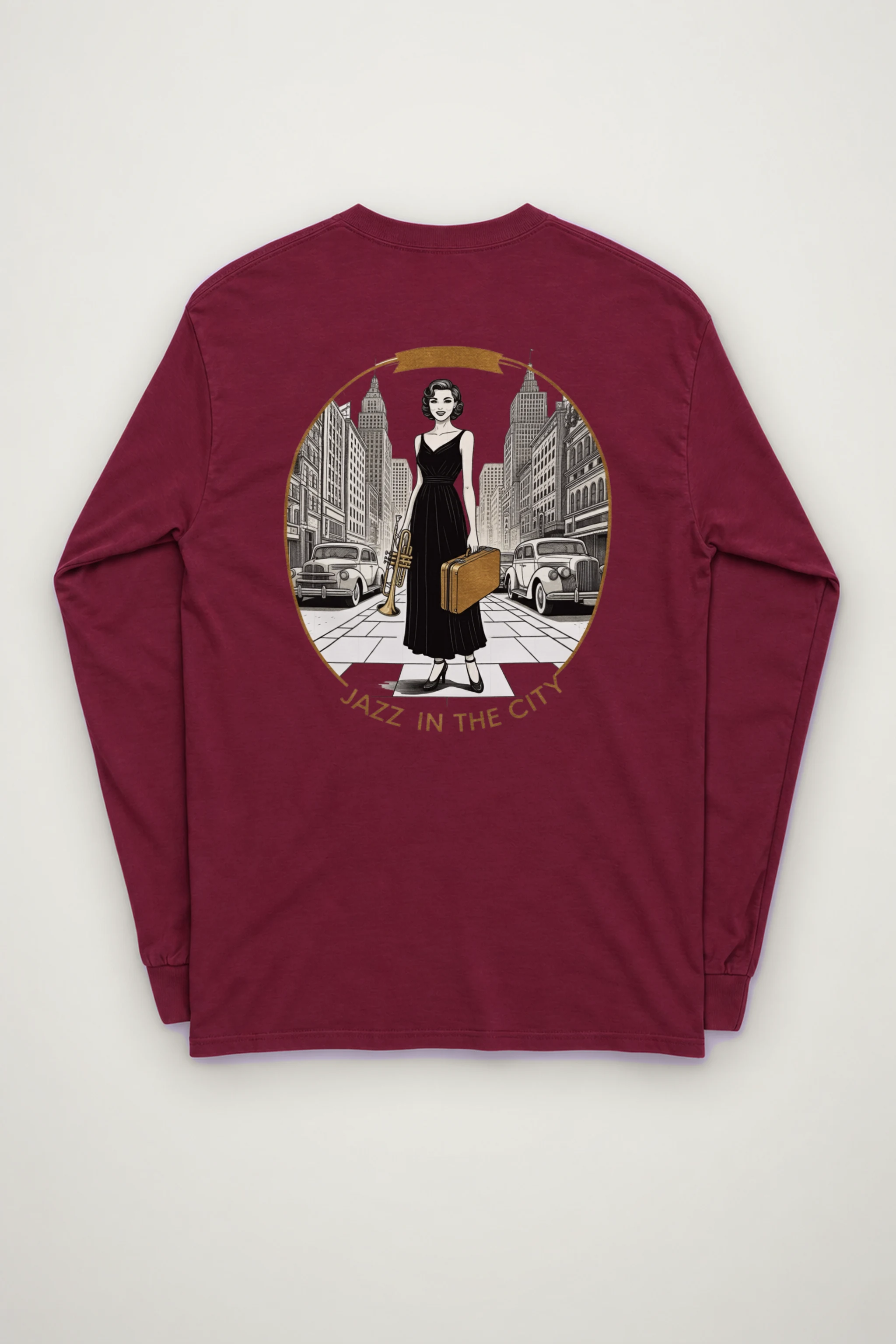 "Jazz In The City" Unisex Longsleeve T-shirt
