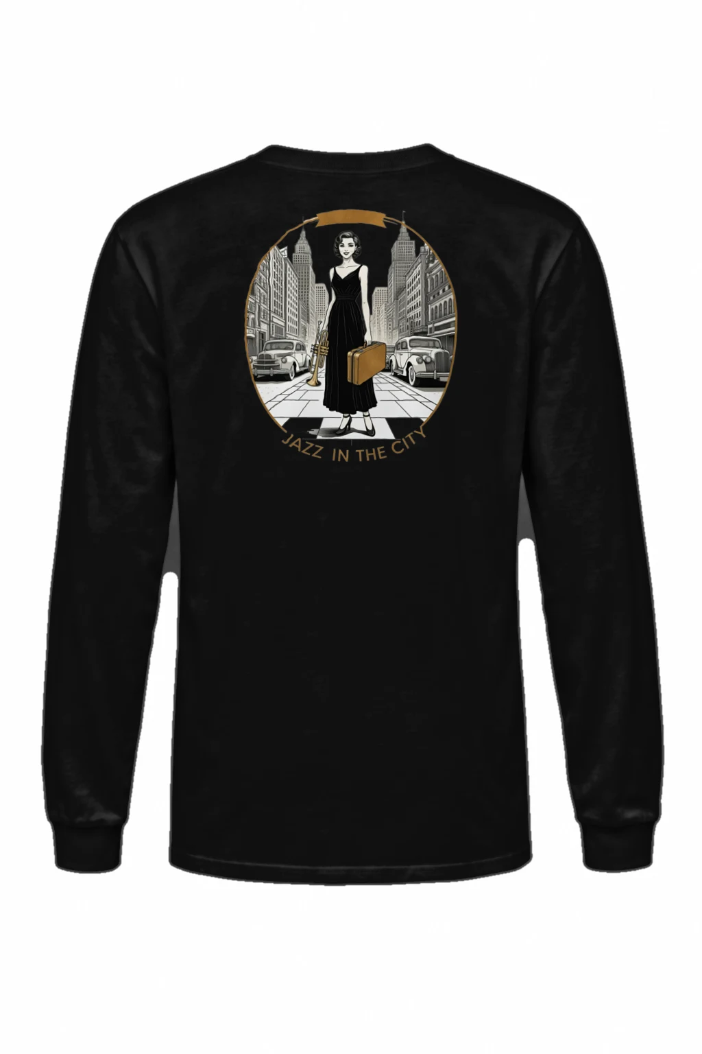 "Jazz In The City" Unisex Longsleeve T-shirt | Gildan 2400