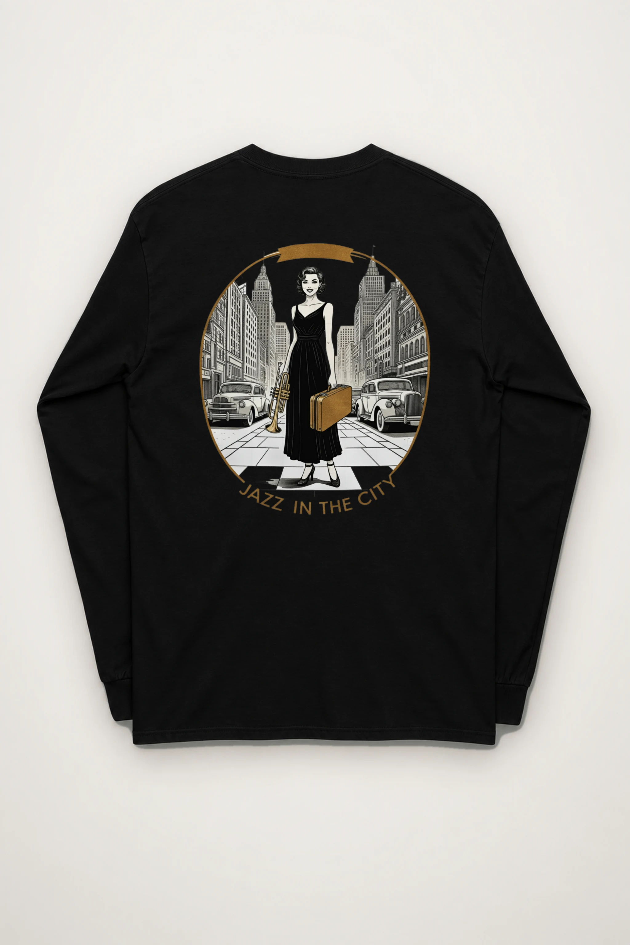 "Jazz In The City" Unisex Longsleeve T-shirt