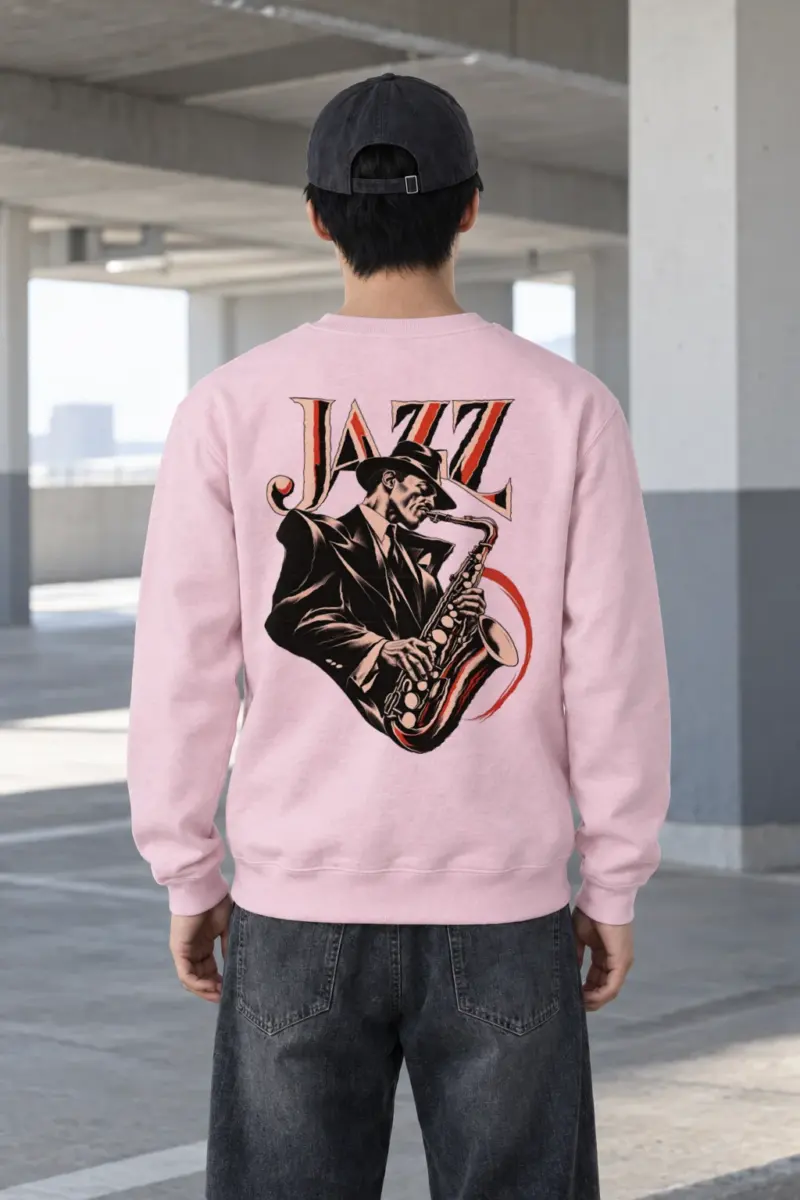 "Jazz In Vermilion" Heavy Blend Unisex Crewneck Sweatshirt