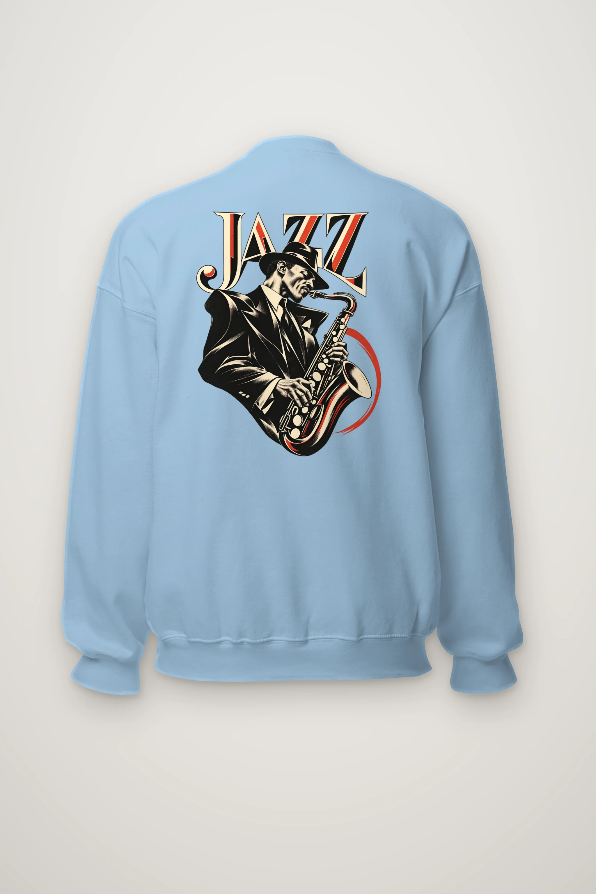 "Jazz In Vermilion" Heavy Blend Unisex Crewneck Sweatshirt