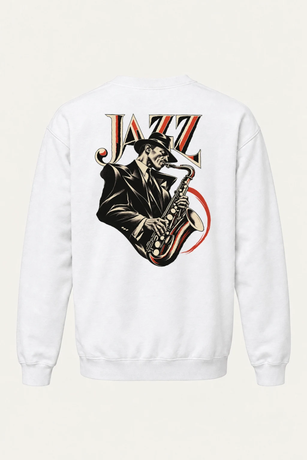 "Jazz In Vermilion" Heavy Blend Unisex Crewneck Sweatshirt | Gildan 18000