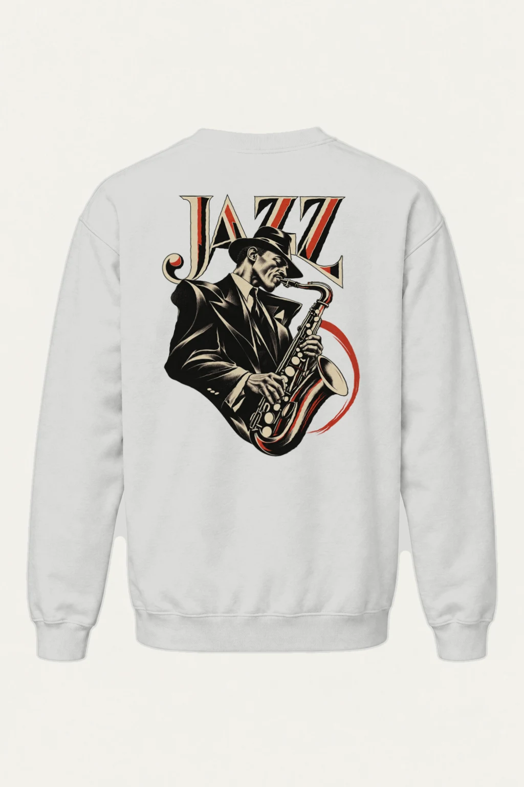 "Jazz In Vermilion" Heavy Blend Unisex Crewneck Sweatshirt | Gildan 18000