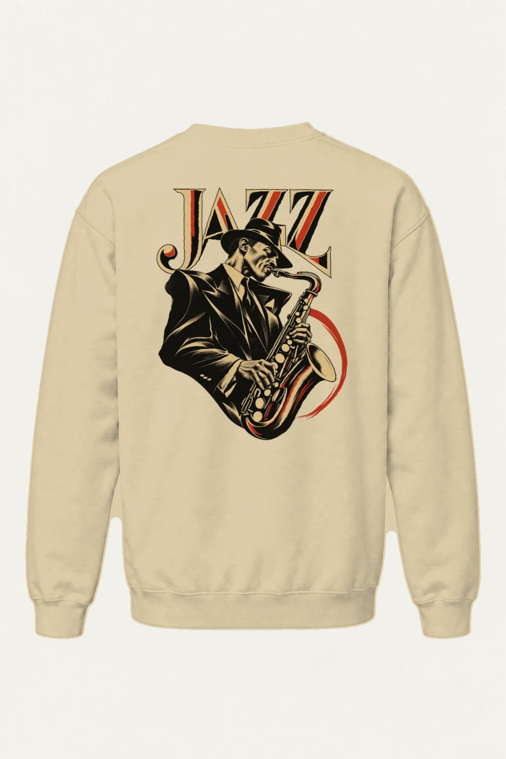 "Jazz In Vermilion" Heavy Blend Unisex Crewneck Sweatshirt | Gildan 18000