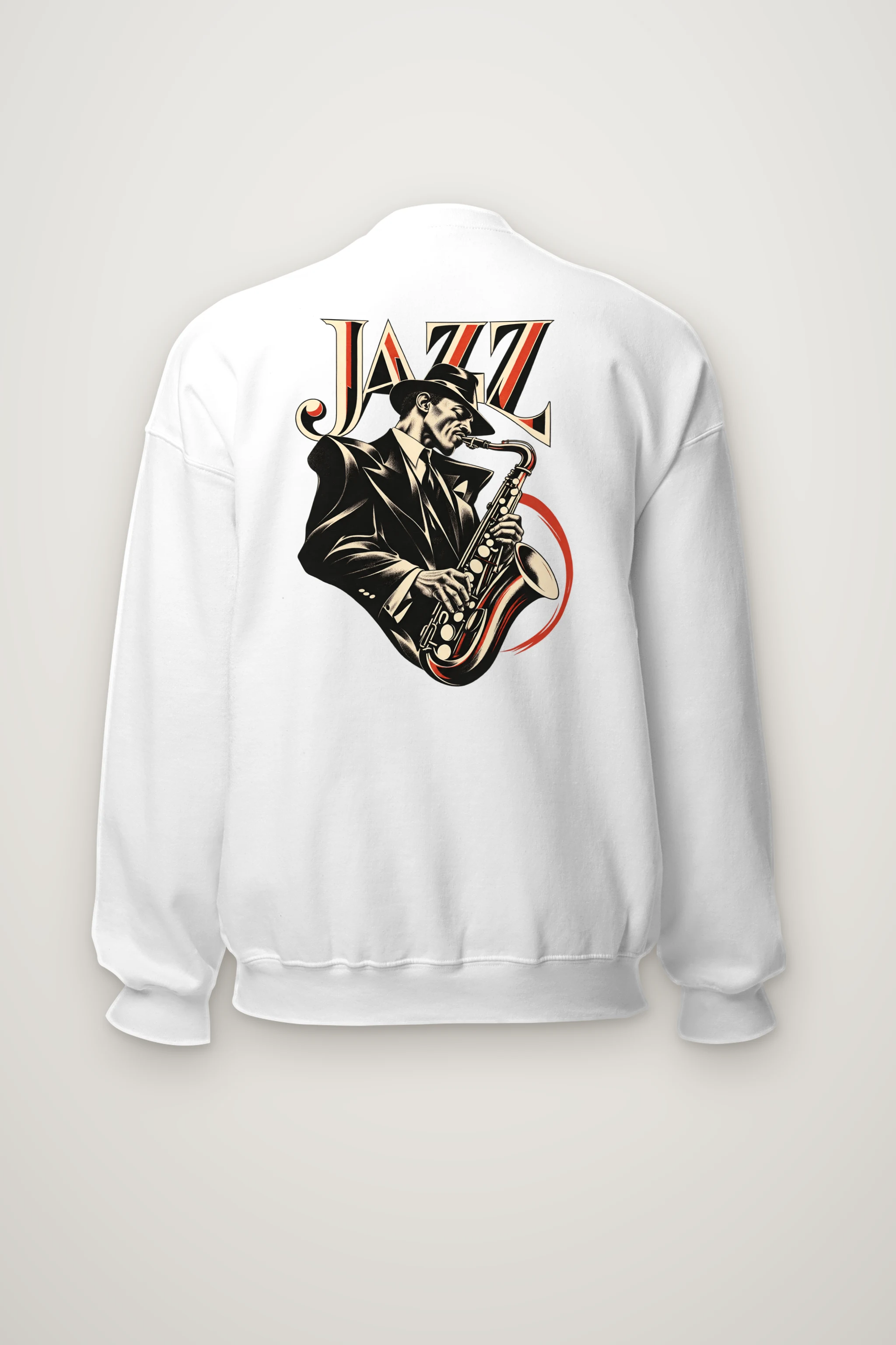 "Jazz In Vermilion" Heavy Blend Unisex Crewneck Sweatshirt