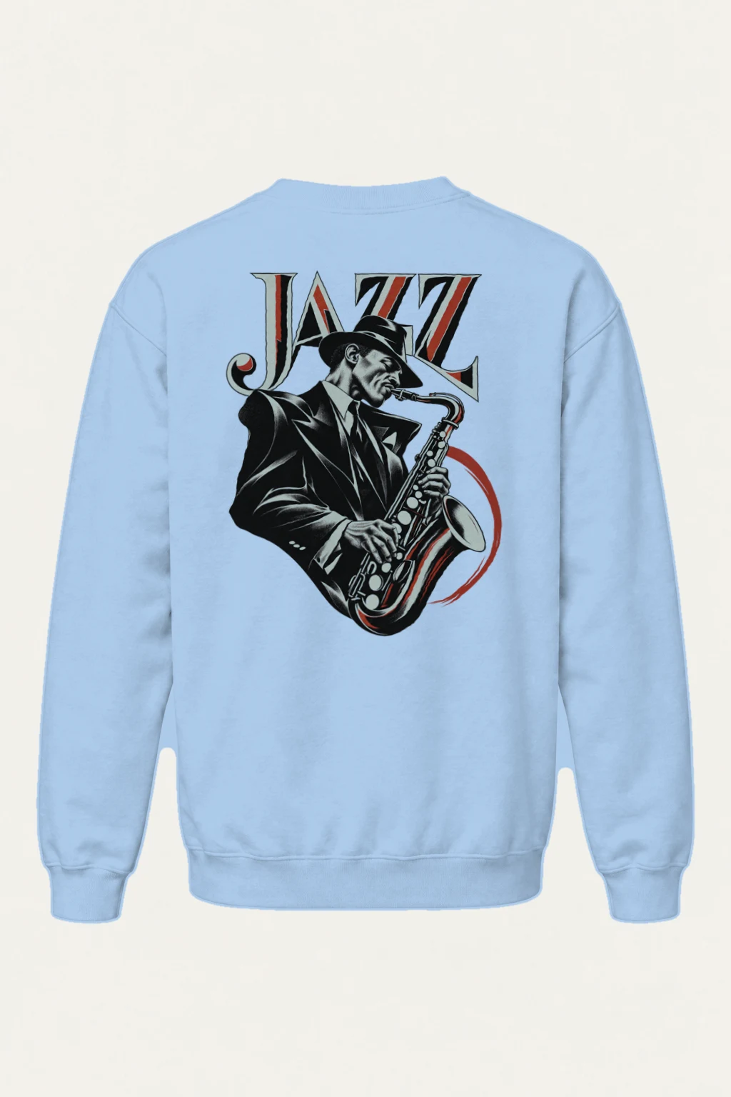 "Jazz In Vermilion" Heavy Blend Unisex Crewneck Sweatshirt | Gildan 18000
