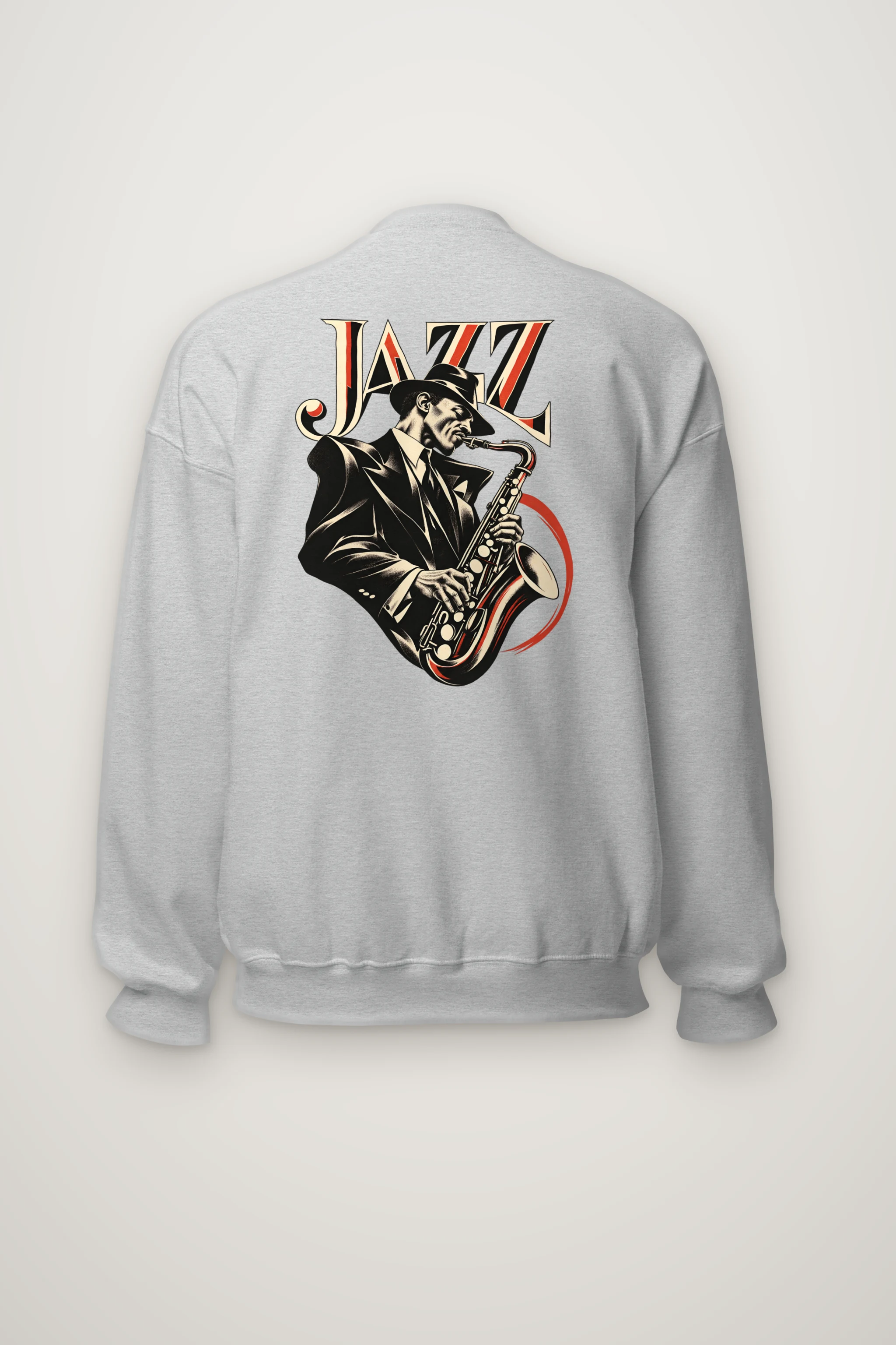"Jazz In Vermilion" Heavy Blend Unisex Crewneck Sweatshirt