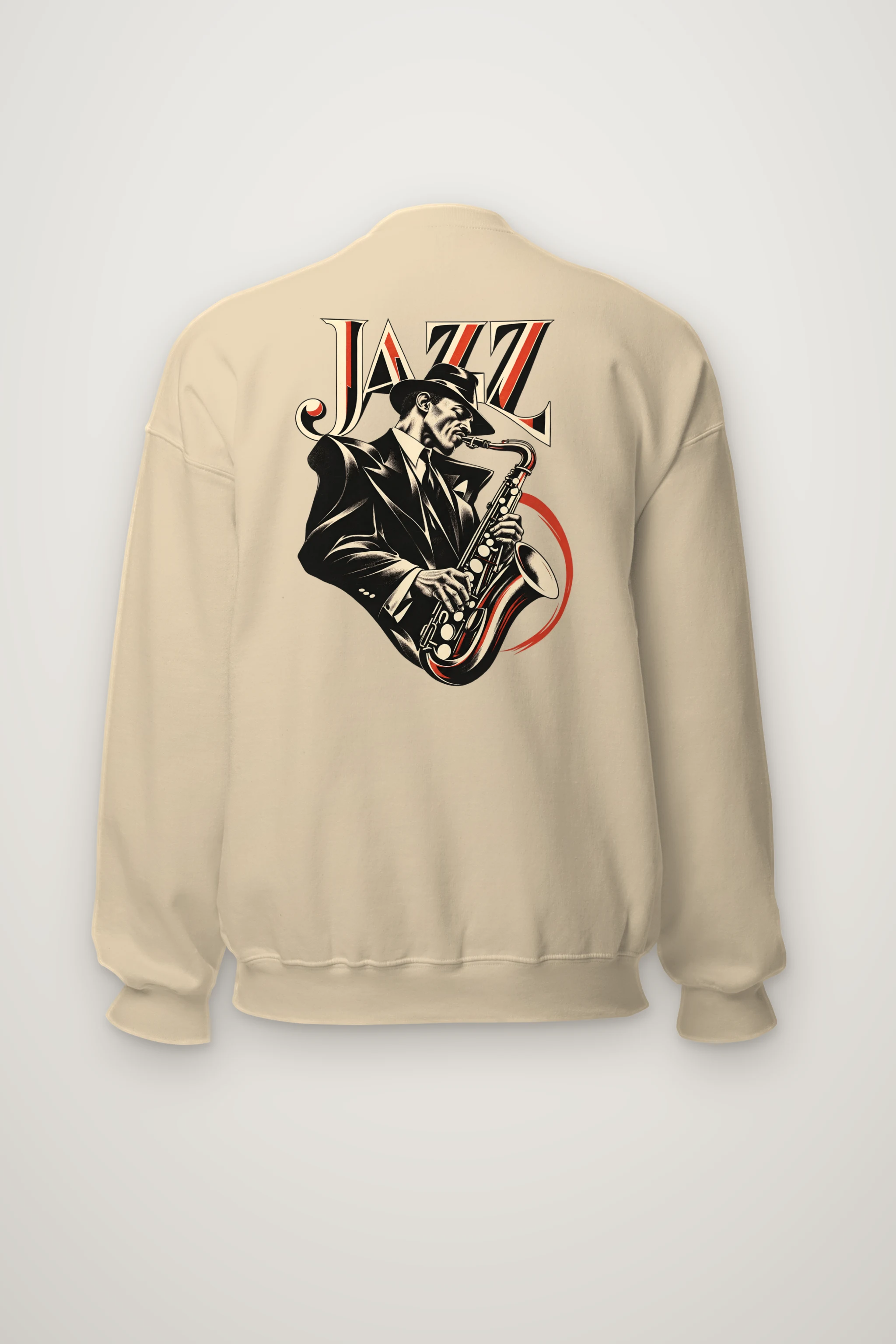 "Jazz In Vermilion" Heavy Blend Unisex Crewneck Sweatshirt